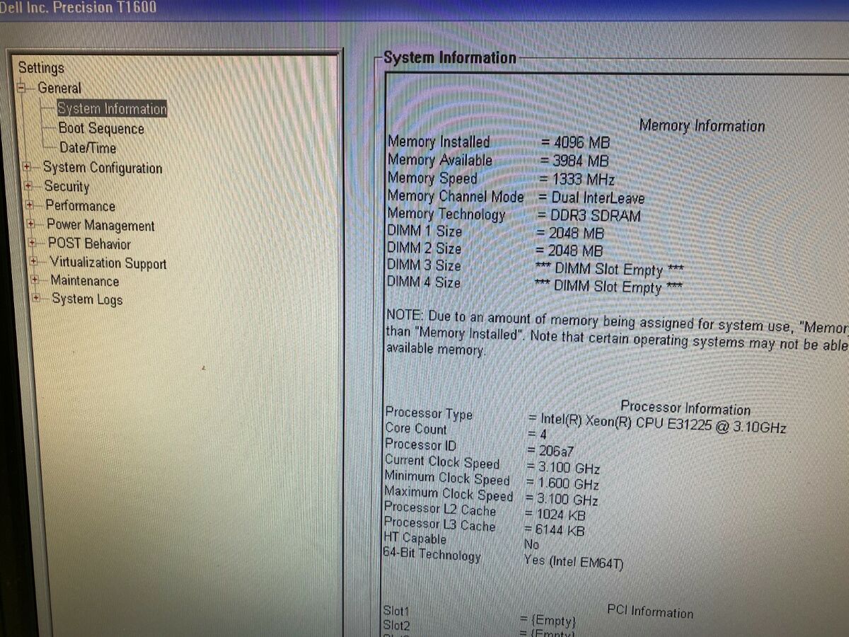 Dell Precision T1600 Intel Xeon E31225 3.10GHZ 4GB NO HDD Dell Precision T1600 Intel Xeon E31225 3.10GHZ 4GB NO HDD