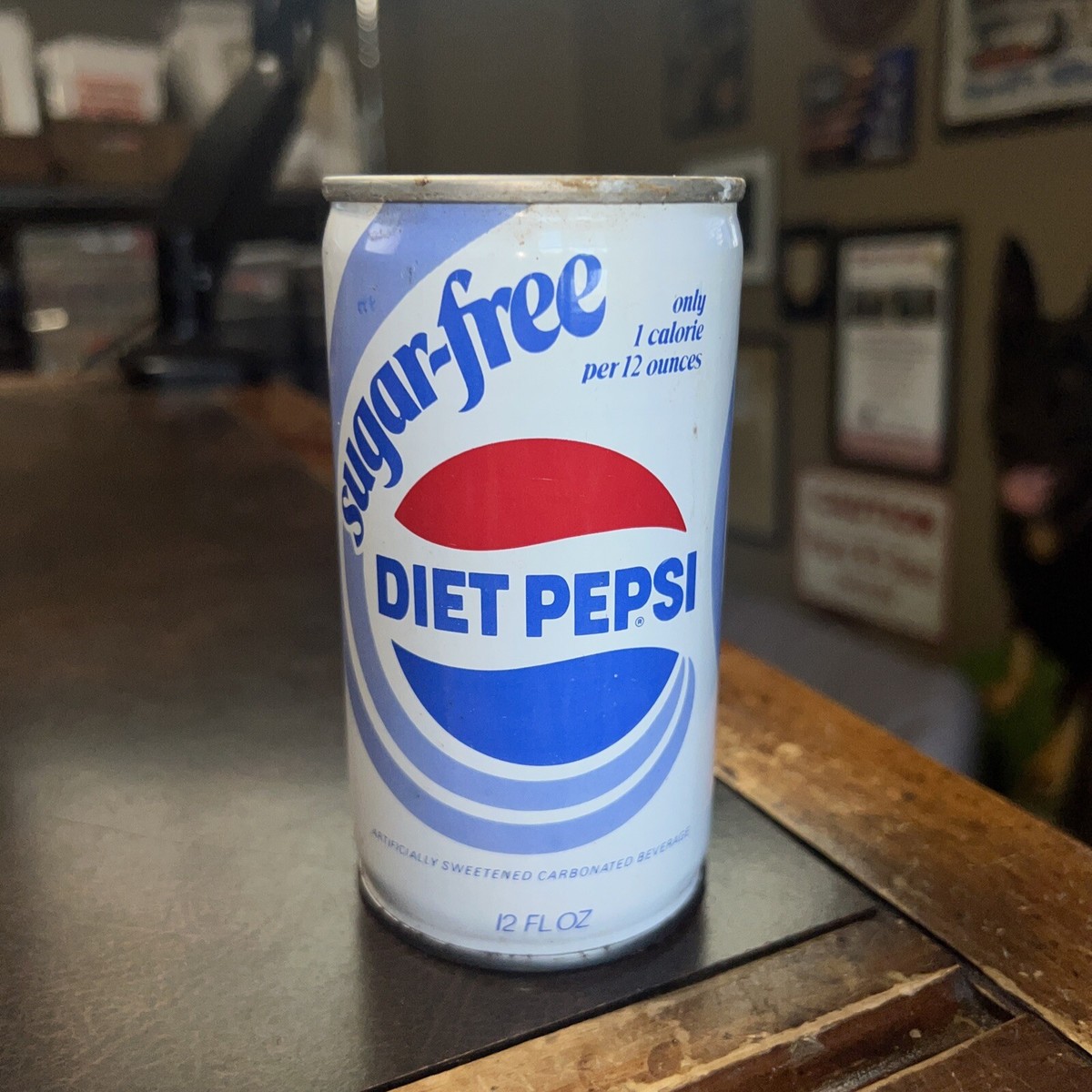 Vintage 1960-1970 Era Soda Can Sugar Free Diet Pepsi Allegheny