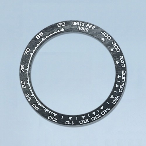 38.5*30.5mm Daytona bevel carbon fiber bezel Watch chronograph bezel outer ring - Picture 5 of 5