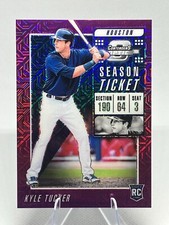 2019 Kyle Tucker Panini #5 Contenders Optic Season Ticket Purple Mojo /75