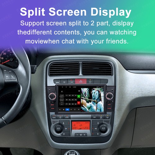 7" Carplay Per FIAT Grande Punto Linea 2007-2012 Android 13 Autoradio GPS Navi - Foto 11 di 18