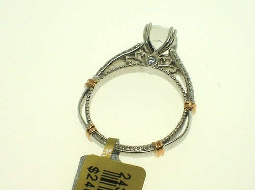 VERRAGIO 14K PARISIAN D-114 MOUNT 0.25 CTW DIAMONDS-SIZE 6.5 US-RETAIL $2400 - Picture 4 of 7