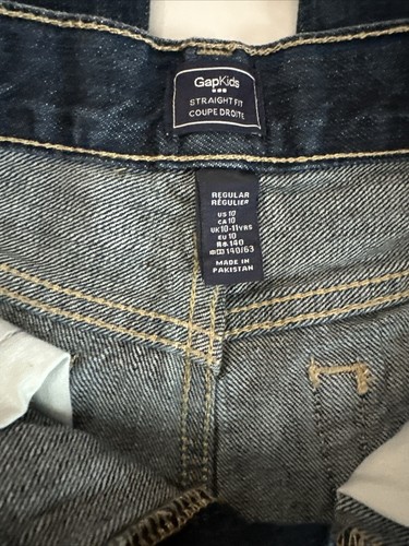 GapKids Boys Jeans Pants Size 10 Straight Fit Legs Regular Adjustable Waist - Picture 7 of 9