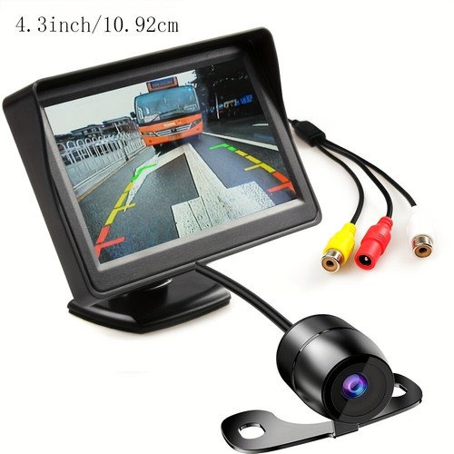 Kit de cámara de reversa de visión trasera 4,3 pulgadas monitor de reversa pantalla camionetas vehículos SUV - Imagen 3 de 13
