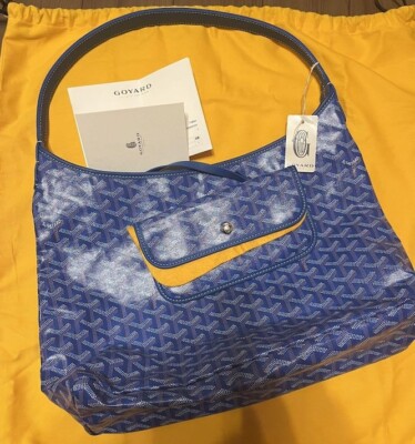 Goyard Boheme Hobo PM Shoulder Bag Pouch Blue Purse Woman