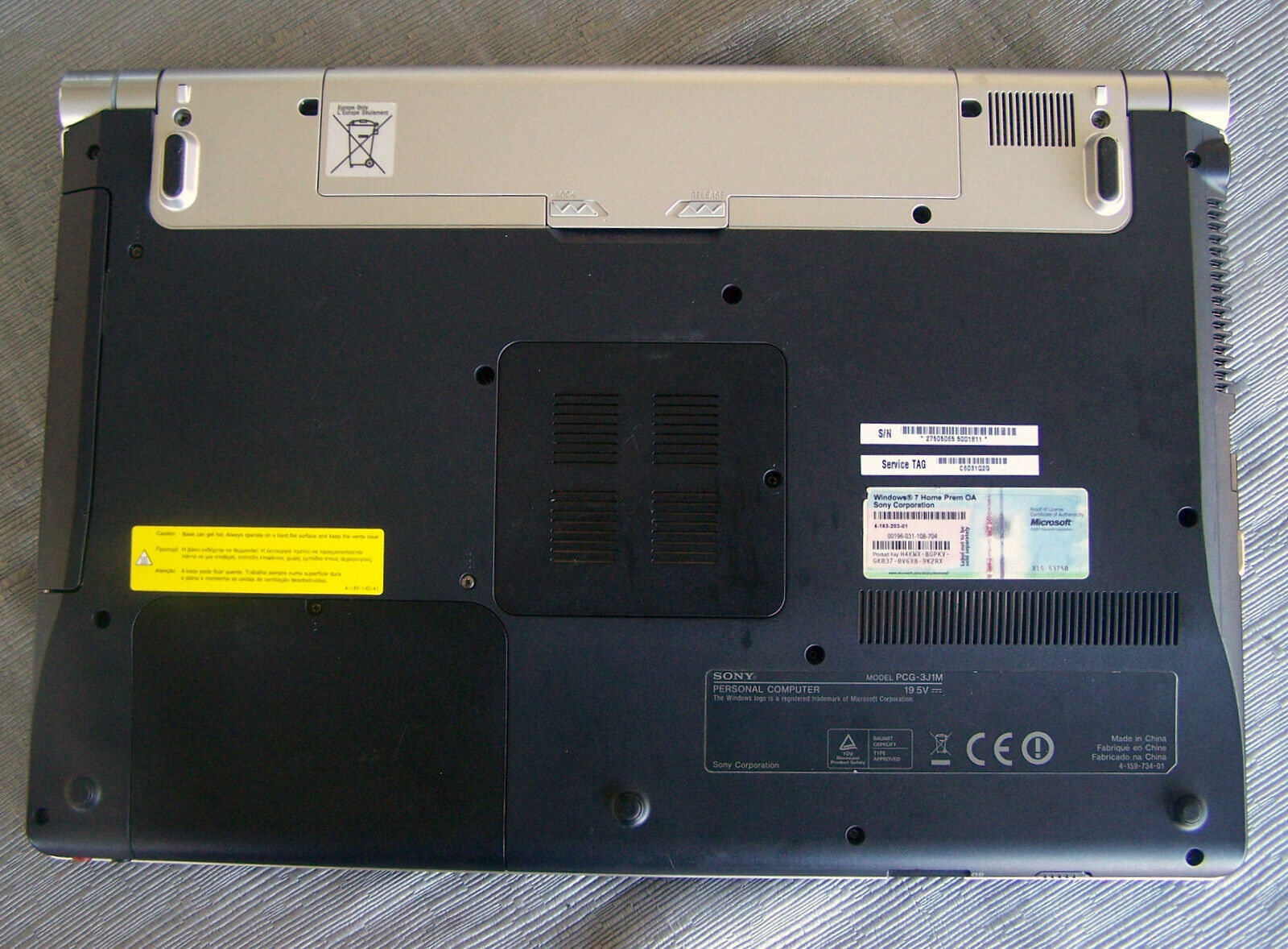Sony Vaio VGN-FW51JF Intel P7450 2.13GHz 4GB, 500GB HD WiFi HDMI Win7 PCG-3J1M - Picture 15 of 18