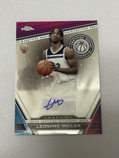 2024 Topps Chrome Certified Rookie Auto Leonard Miller RC