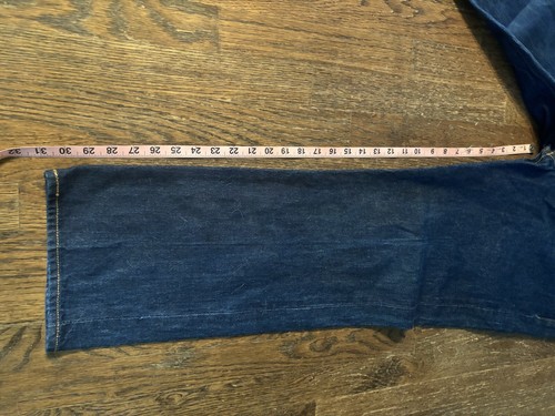 Pantalones de mezclilla retráctiles Levis 501 con botones para hombre azul oscuro 40W 34H para hombre - Imagen 4 de 5