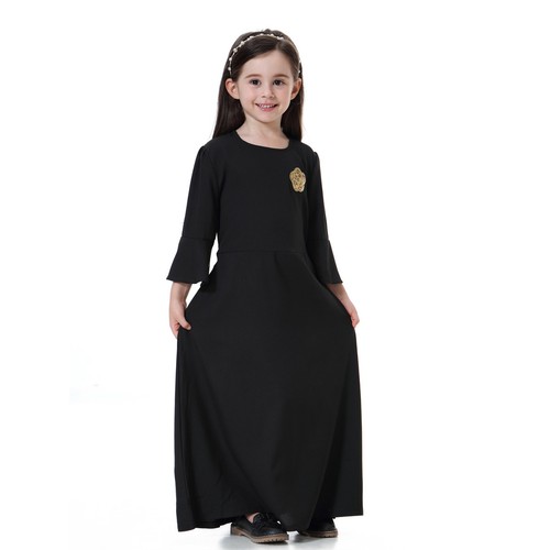 Muslim Children Kids Girls Maxi Dress Kaftan Abaya Dubai Islamic Costumes Arab - Picture 26 of 64