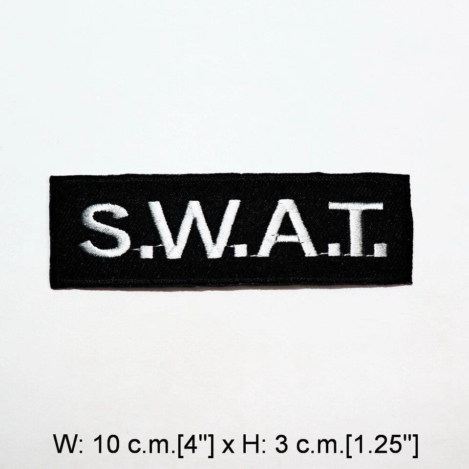 Police S.W.A.T. patch Weaponary SWAT Emblem for DIY Iron on Clothes Jacket Bag - Image 2 of 4