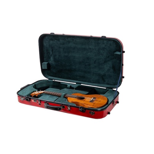 Estuche de ukelele doble de fibra de vidrio Crossrock se adapta a doble tenor de 26", dos conciertos de 23" - Imagen 36 de 38