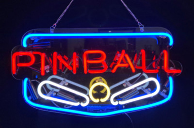 Pinball Machine Wizard Game rOOM Arcade Acrylic 20''x16'' Neon Sign Light Lamp Bar