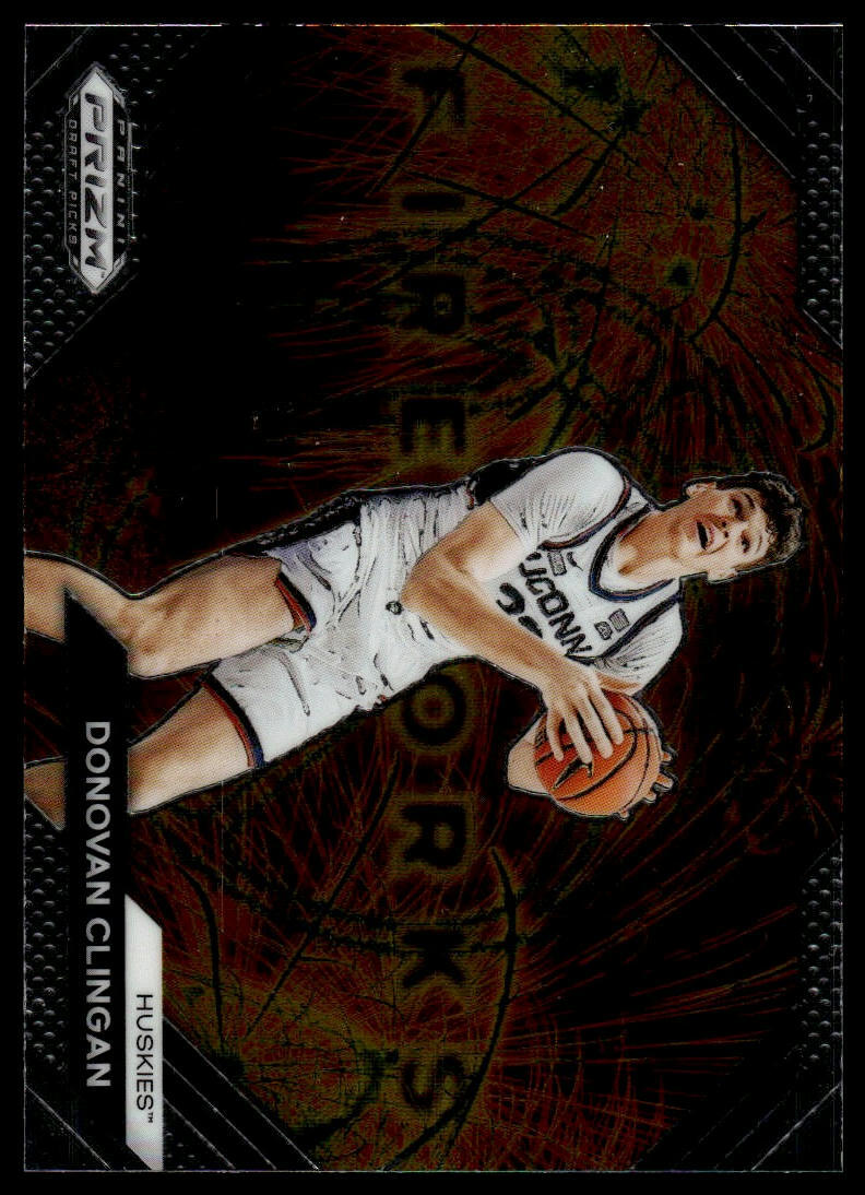 2024 Panini Prizm Draft Picks Donovan Clingan #14 Fireworks