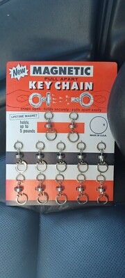 NOS Vintage Magnetic Pull Apart Key Chain Store Display NEW OLD STOCK - USA...