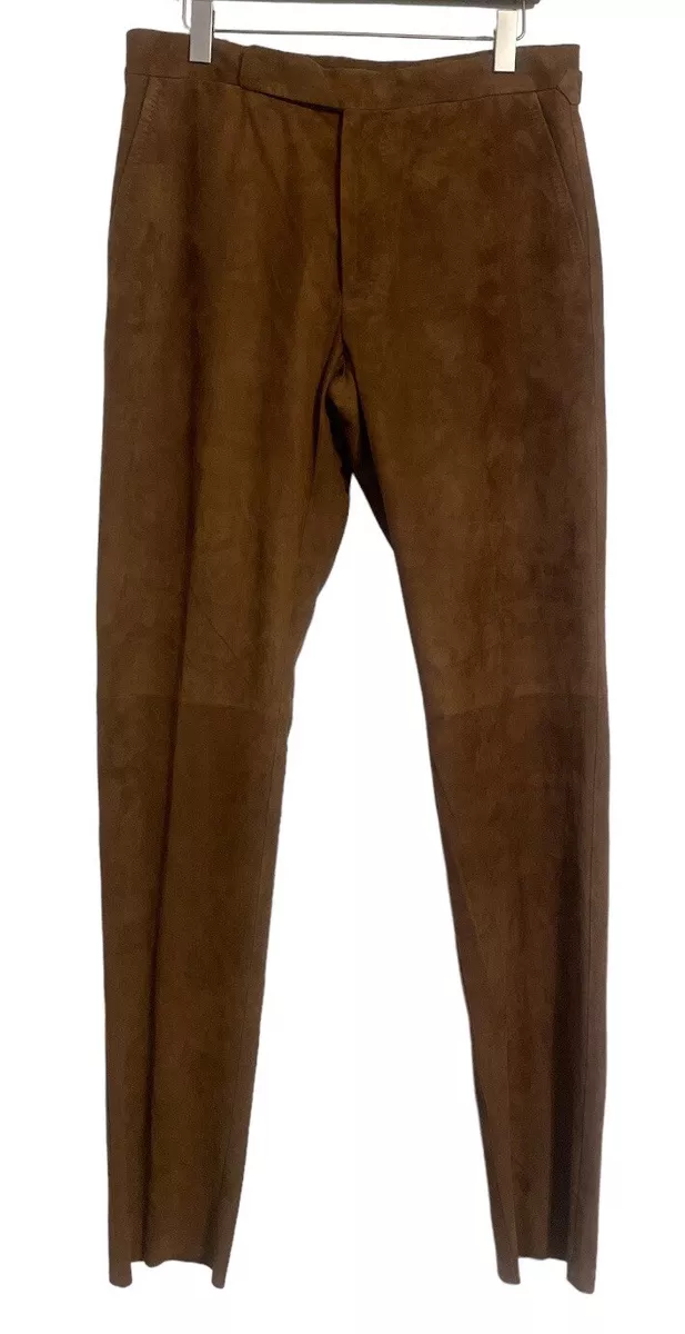 Ralph lauren suede pants on sale