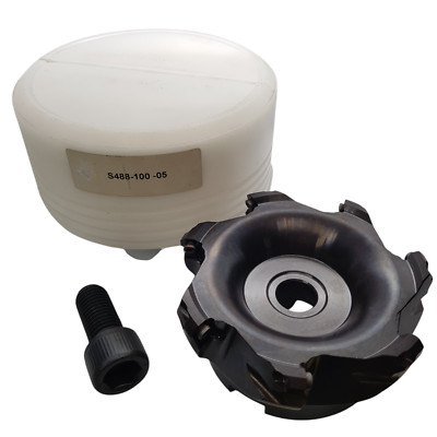 Merit 100mm Face Angle Milling Cutter S488-100.05 Takes OFMT 05 Carbide Tips
