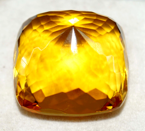 79.2 Ct. AAA+ Large Yellow Citrine Cushion Cut Loose Gemstone Gift for Women Her - Picture 5 of 7