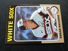 2024 Topps Heritage Baseball Card # 362 Edgar Navarro, Chicago White Sox (NM)