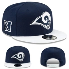 New Era Los Angeles Rams Snapback Hat NFL Team Basic 2 Tone Adjustable Cap