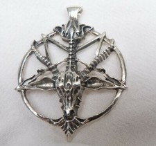 Baphomet diabeł wisiorek szatan koza głowa okultystyczny pentagram
