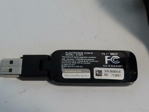 Plantronics WH500 KIT 83356-01 6.0 Headset W/USB D100Y & Power Adapter - Photo 2 sur 6