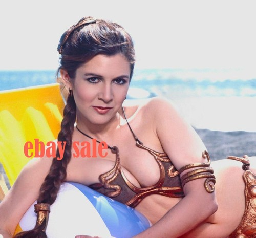 CARRIE FISHER Sklavin Leia FOTO Relaxed STAR WARS
