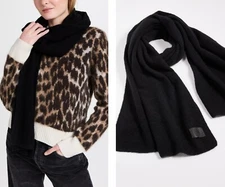 Vince $295 Cashmere Blend Oversized Felt Scarf One Size
