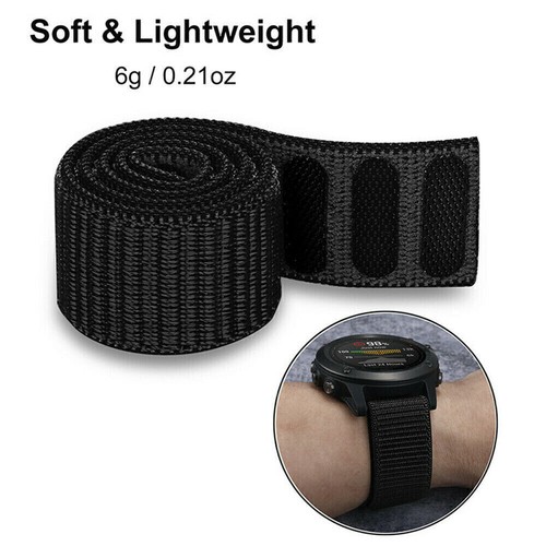 Nylon Hook Loop Strap Watch Band For Garmin Fenix E 8 7 7X 7S 6 6X 6S Pro 3 5 5X - Picture 17 of 22