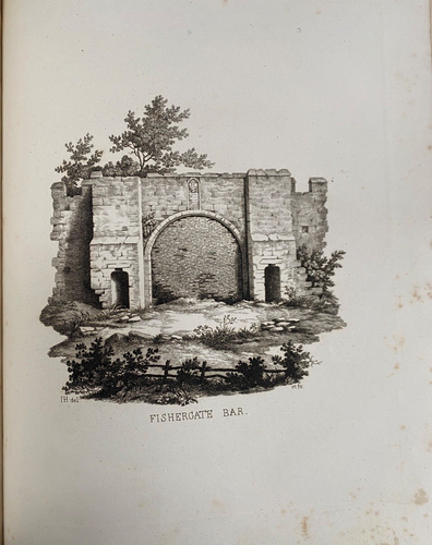 Fragmenta Vetusta or Remains of Ancient Buildings in York 1807 Halfpenny. Fine - Imagen 9 de 9