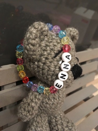 Kinder Namens Armband personalisiert Buchstaben Perlen pink rot grün blau neu ❤ - Bild 3 von 6