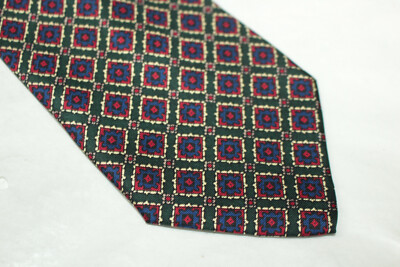 Cravate Vintage Yves Gerard 100% Soie - Bleu à Rayures, Style Classique Italien