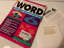 WORD FOR WINDOWS TRAINING MANUAL 3.5" DISKETTE COLLECTIBLE N-1-56609-155-1