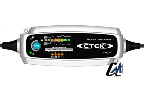 CARICABATTERIA MANTENITORE CARICA CTEK MXS 5.0 TEST & CHARGE 1,2-110Ah  - Imagen 1 de 7