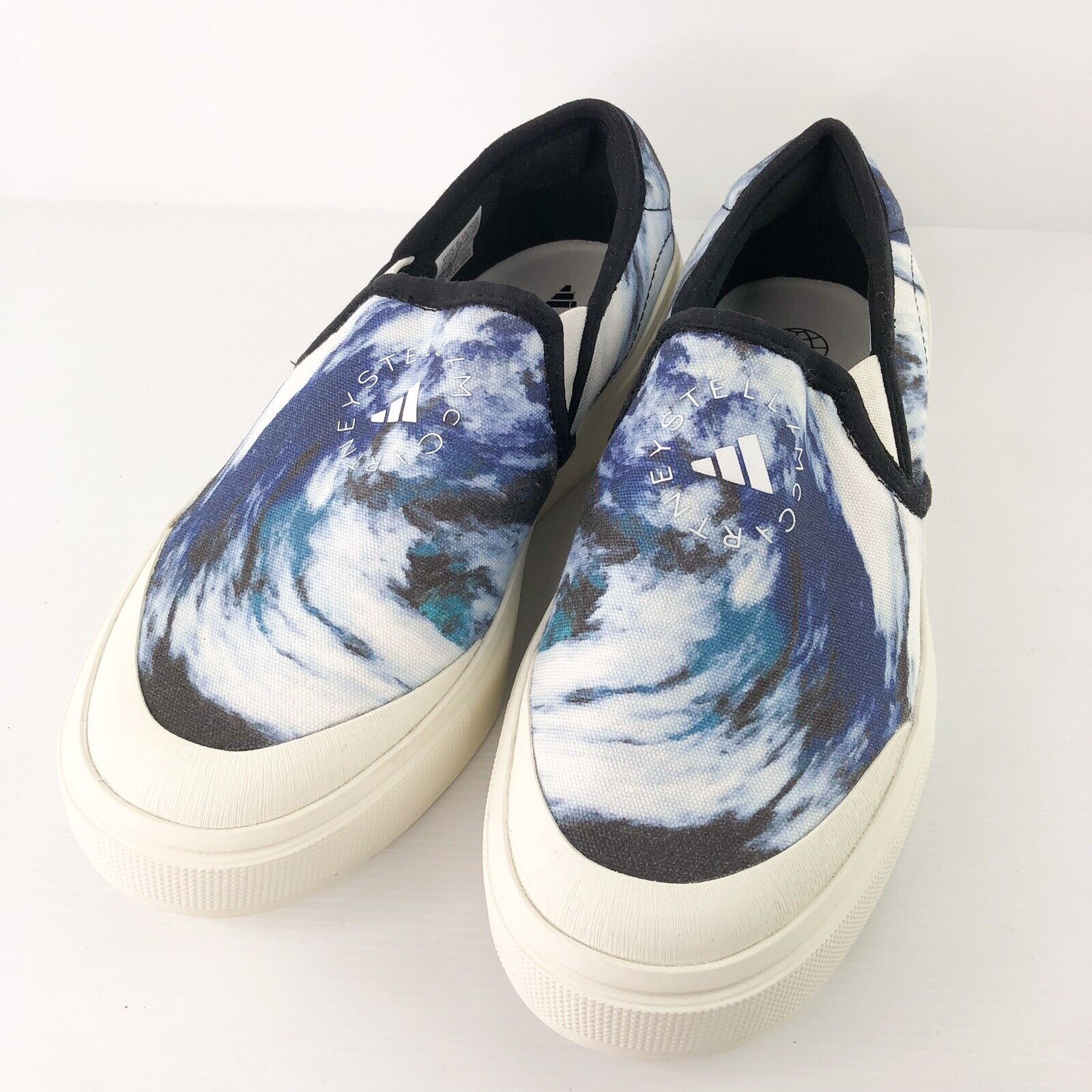 Adidas By Stella McCartney Women’s Court Slip-On Shoes Blue/White US 7 UK 6.5