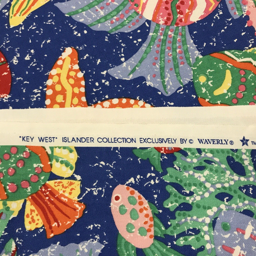 Vintage Waverly Stoff Islander Kollektion Key West schweres Gewicht bunt 53x69 - Bild 2 von 8