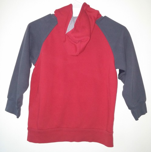 Simply Sports Boys Cardigan Hooded Sweater Baseball Size XL (7X) in EUC - Picture 3 of 4