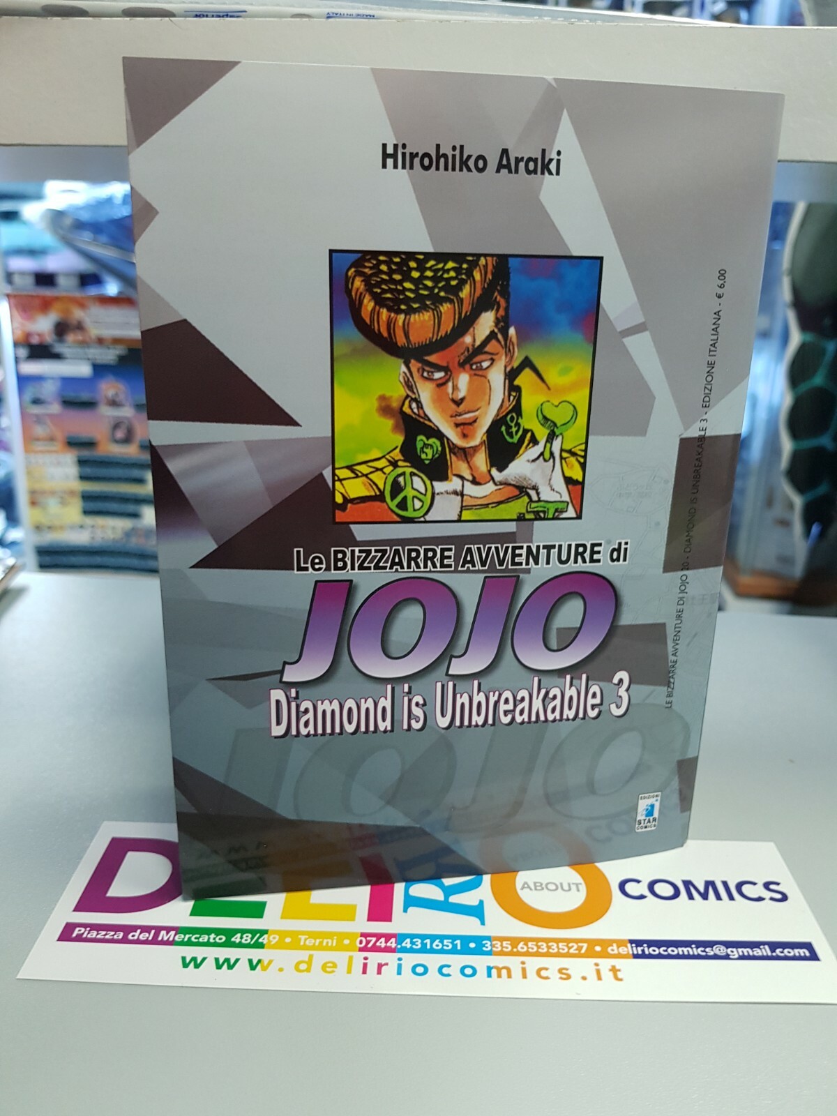 LE BIZZARRE AVVENTURE DI JOJO -DIAMOND IS UNBREAKABLE N.3 STAR COMICS SCONTO 5%
