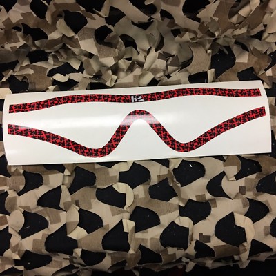 NEW KM Paintball Goggle Mask Wrap - Profit Lens - All Over Red
