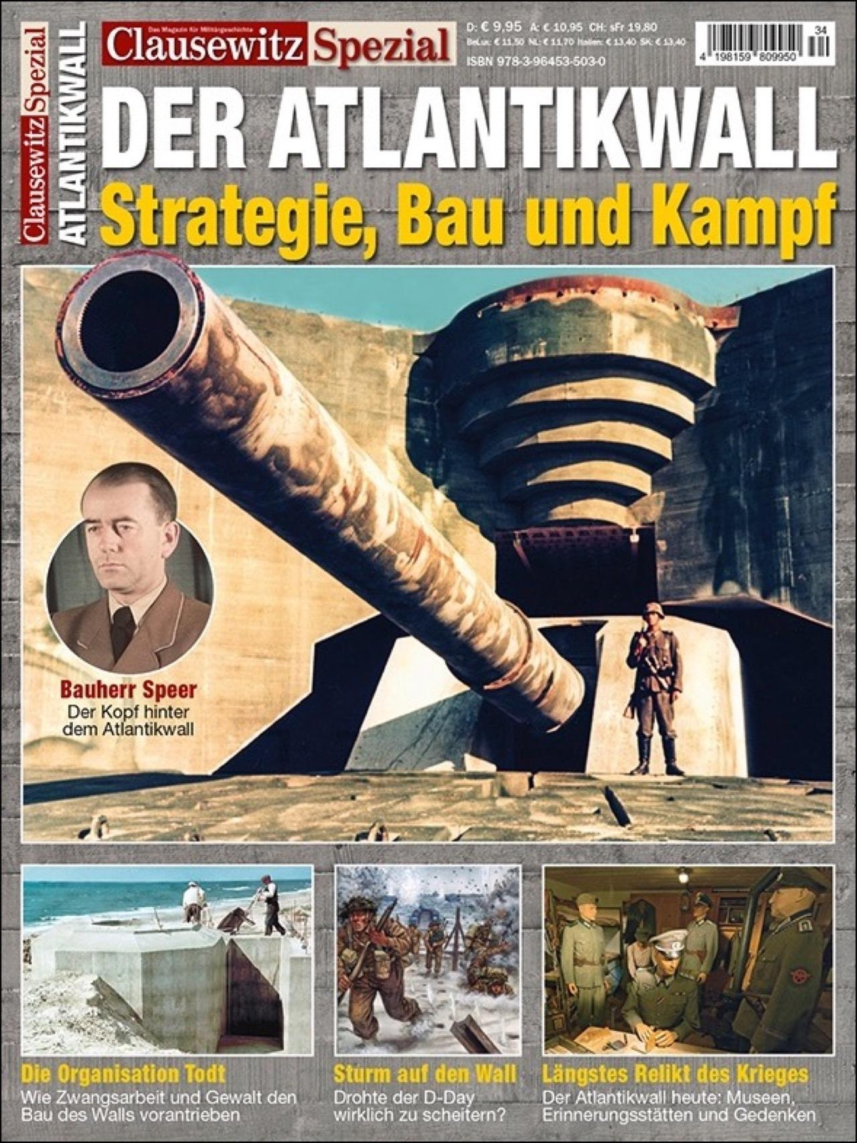 Thumbnail - Clausewitz Spezial 34. Der Atlantikwall Stefan Krüger 9783964535061
