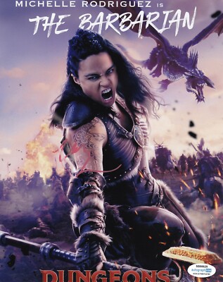 Michelle Rodriguez ''''Dungeons & Dragons'''' AUTOGRAMM signiert ''''Holga'''' 10x8 Foto ACOA