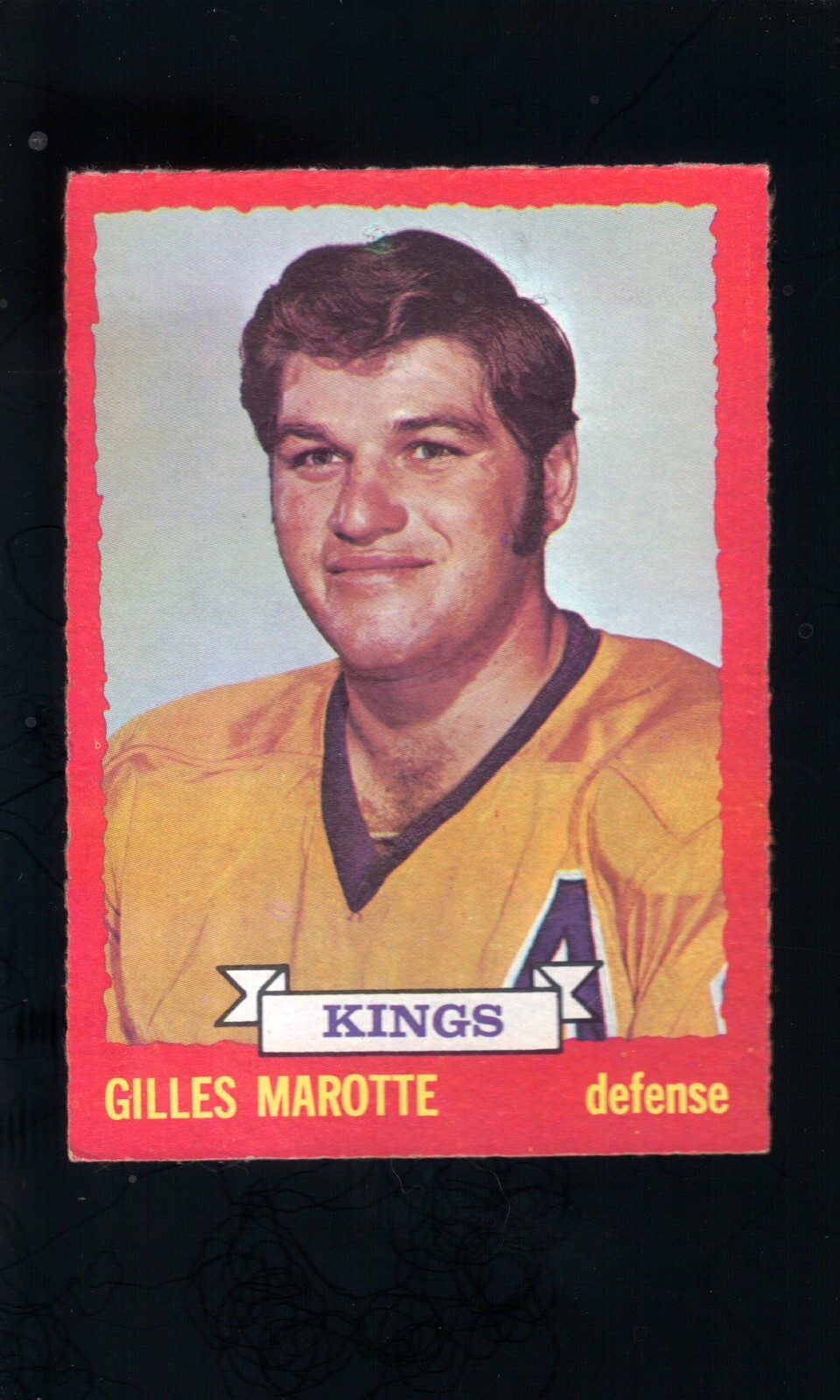 1973-74 O-PEE-CHEE HOCKEY CARD GILLES MAROTTE #5 EX-EX/MT KINGS