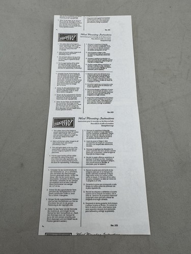 Juego de 8 sellos Stampin Up Feathered Friends Cling 1999 álbum de recortes - Imagen 5 de 5