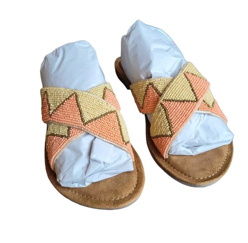 New Roan BED l STU 9 Quality Bahama Bead Slide Sandal Women - Picture 15 of 15