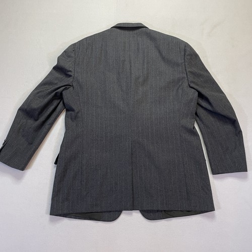 Tommy Hilfiger Blazer Mens 44R Wool Pinstripe Single Breasted Made in USA Jacket - Picture 2 of 19