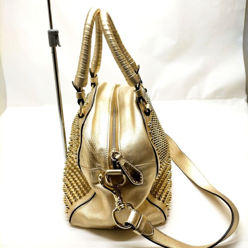 Christian Louboutin Hand Bag Gold Leather 4471354 - Picture 3 of 11