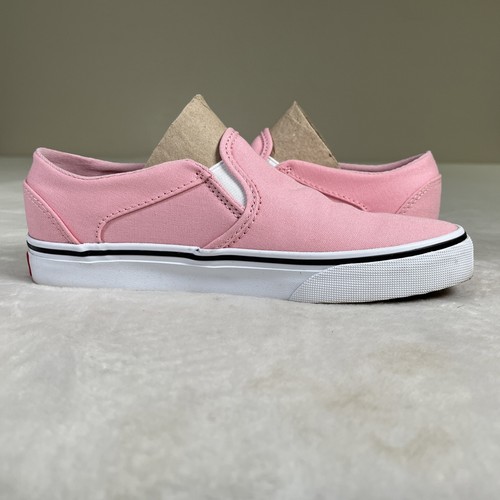 NIB Vans Asher Slip On Canvas Coral Blush Sneakers Pink Women’s Size 6.5 Charity - Picture 5 of 12