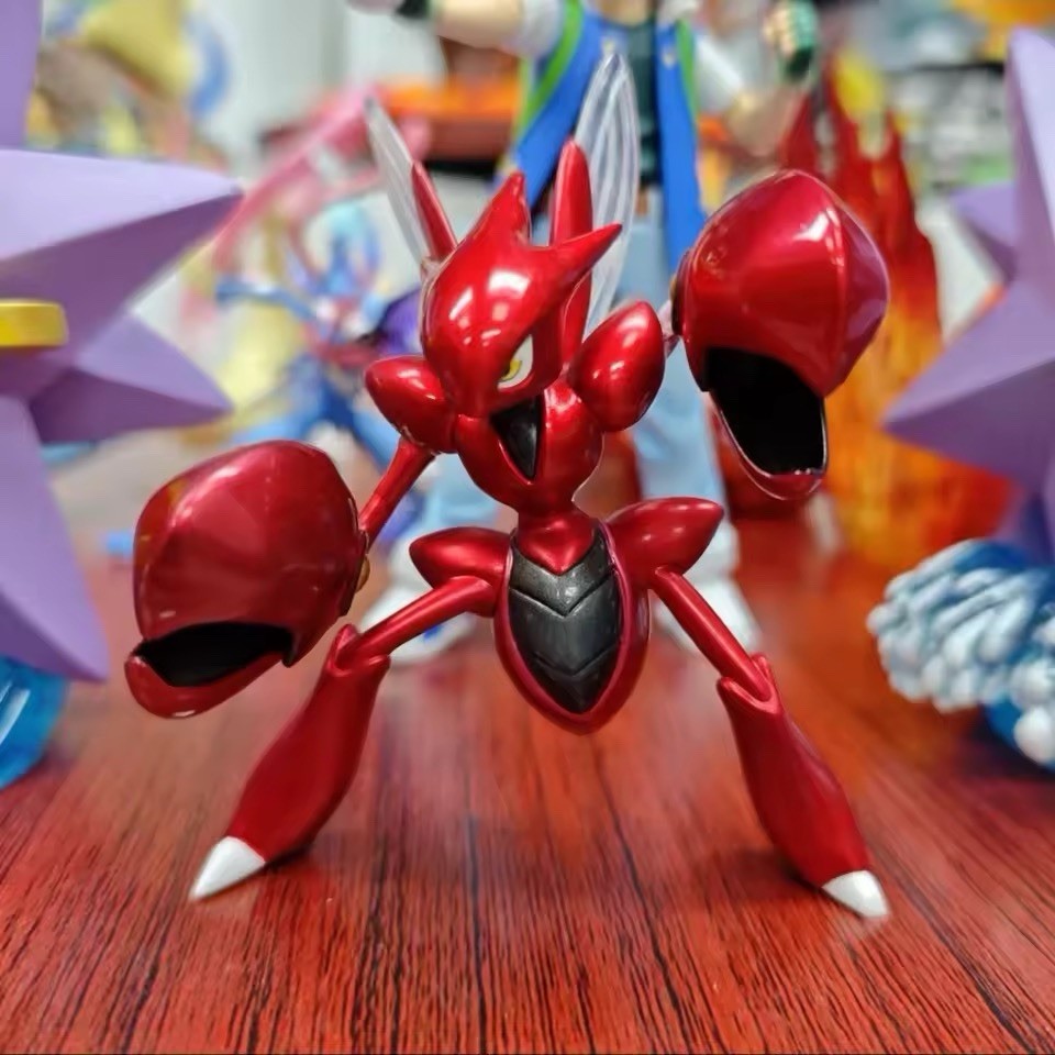 Figura Scherox Pokemon Pikachu Scizor 10 cm - Game Boy Advance Coleccionista Anime