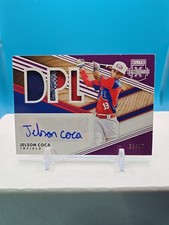 2020 Elite Extra Edition DPL Material Signatures Purple /25 Jelson Coca Auto