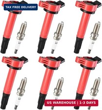 Pindex 6 Pack UF487 Ignition Coil & 6619 Doub...