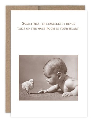 Shannon Martin  Room In Your Heart  Baby Card, 4.5 x 6.25'', Copper & Sepia